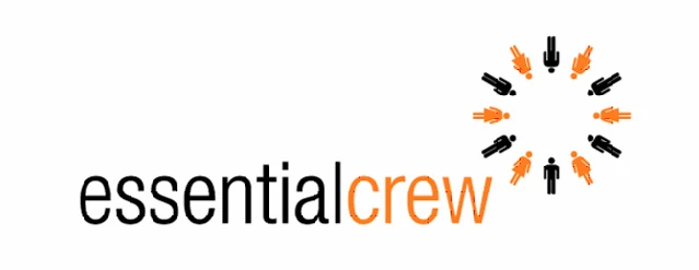 Essential crew logo icon with circle of people
